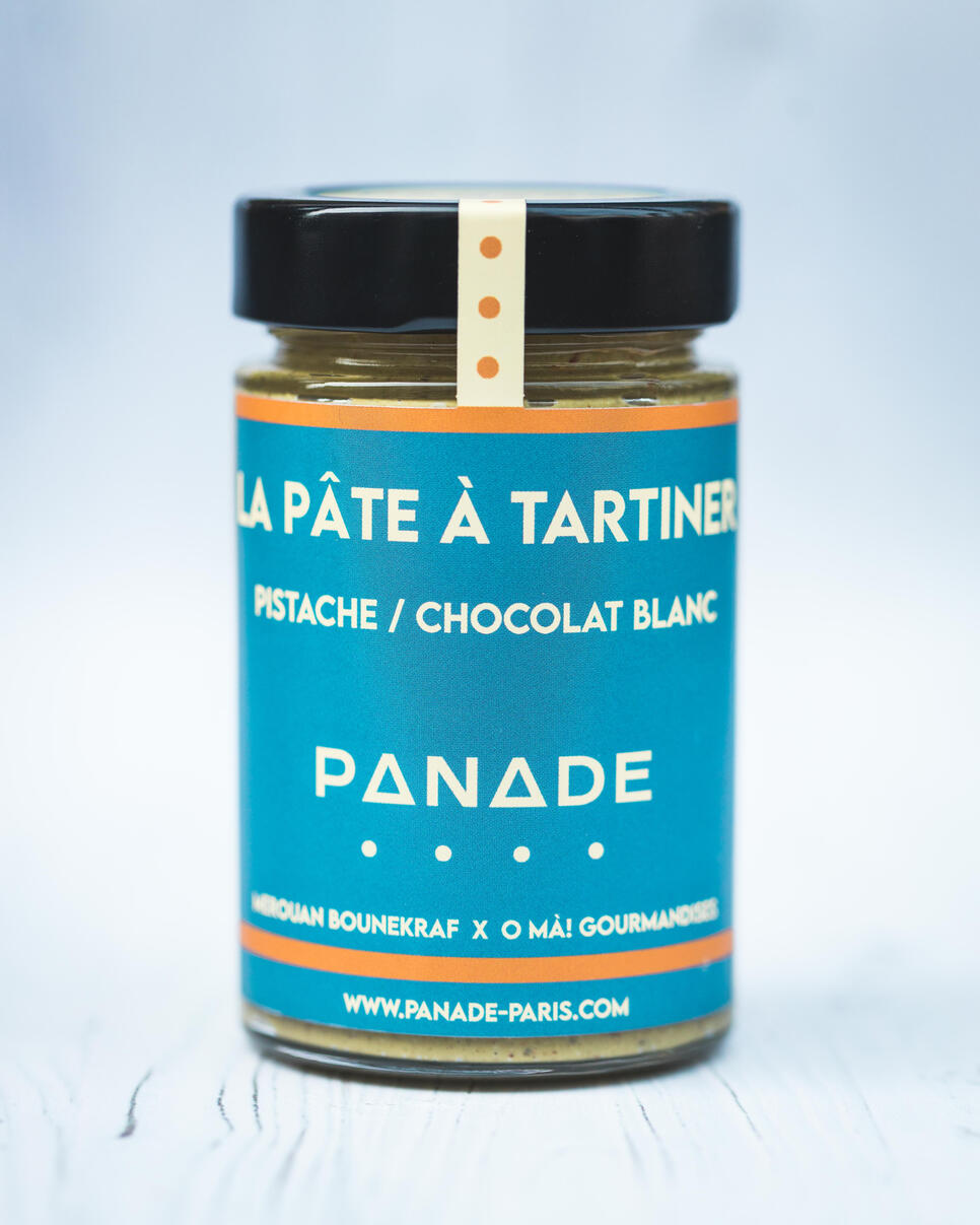 Pâte à tartiner pistache &amp; chocolat blanc