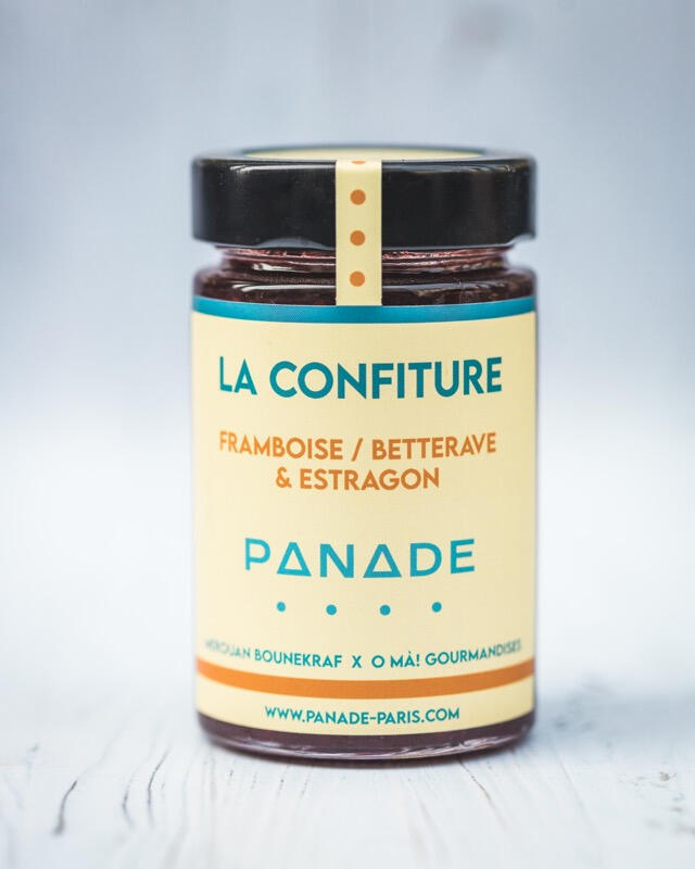 Confiture framboise betterave estragon
