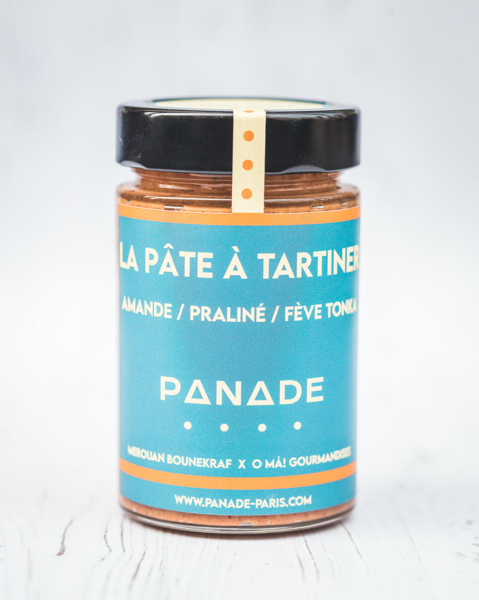 Pâte à tartiner amande/praliné &amp; fève tonka