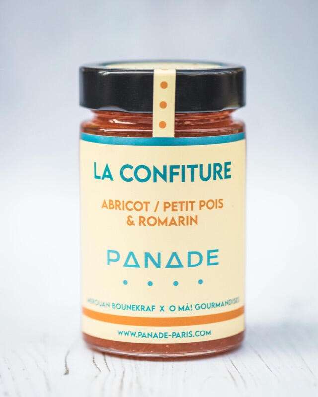 Confiture abricot petit pois et romarin
