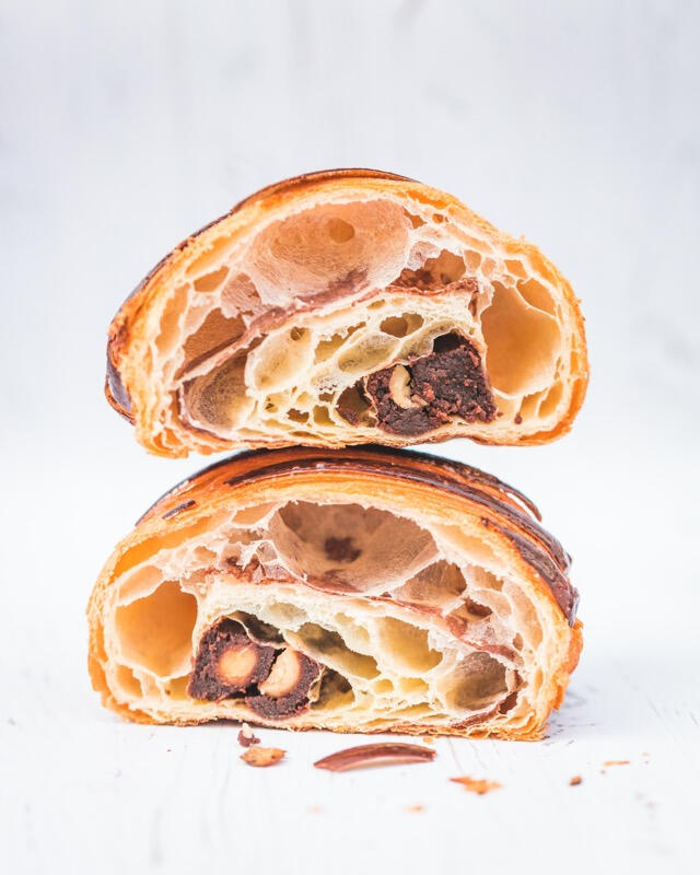 Pain au chocolat au brownie