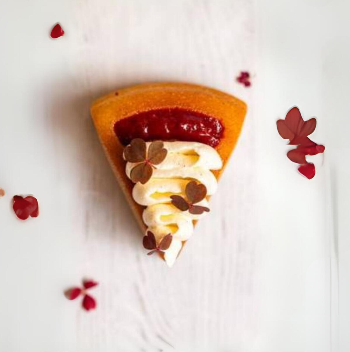 Le financier framboise